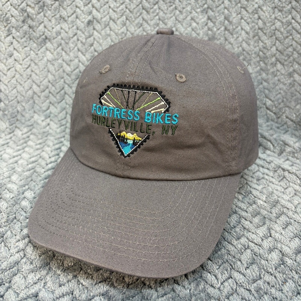 Outdoor Cap Fortress Bikes Hurleyville NY Gray Embroidered Dad Hat BCT-662